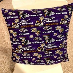 Custom made 22’in Baltimore Ravens Pillow, nice for living
